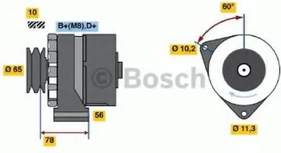 Obrázok produktu pre Alternátor BOSCH 0 986 034 120