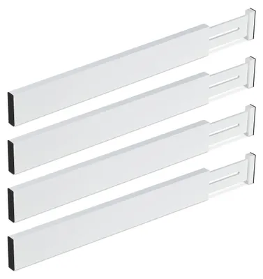 Ladeverdelers Set 4er, verstellbar 46–56 cm, weiß