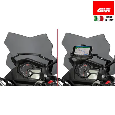 Produktbild von Givi Suzuki Dl V-strom 650 Montagestange Hinter Der Windschutzscheibe Schwarz  Schwarz One Size