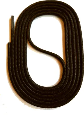 Produktbild von SNORS gewachste Schnürsenkel rund - DUNKELBRAUN - 3mm - 130cm