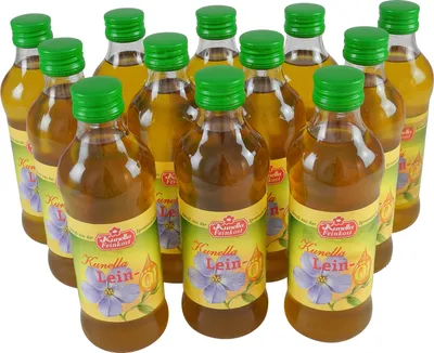 Produktbild von Leinöl von Kunella Feinkost  - 12er Pack (12 Flaschen à 250 ml)