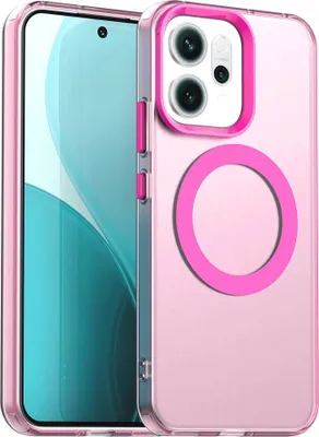 Produktbild von MagSafe Hülle für Oppo Reno14 - Phonesta HardFrost Semi-Transparent Back Cover - Mattrosa