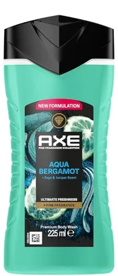 Produktbild von AXE Aqua Bergamot Bodywash, Duschgel, 225 ml, Erwachsene, Männer, Körper, Bergamotte