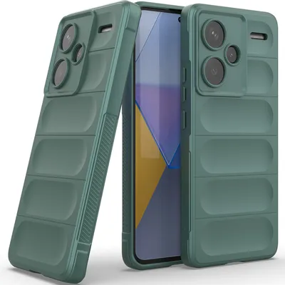 Produktbild von Handyhülle für Xiaomi Redmi Note 13 Pro+ Weich TPU Silikon Stossfest Anti-rutsch Hülle Grün