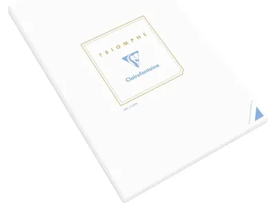 Produktbild von Clairefontaine Briefblock TRIOMPHE DIN A4 weiß blanko 50 Blatt