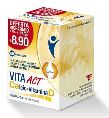 Immagine prodotto di Vita Act Calcio + Vitamina D 60 Compresse