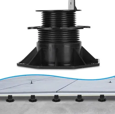 Immagine prodotto di Supporti regolabili per terrazze in WPC, pietra, grigliato - 60-140 mm - Regolabili in altezza - Supporti per pavimentazioni - Supporti per terrazze - Regolabili in altezza