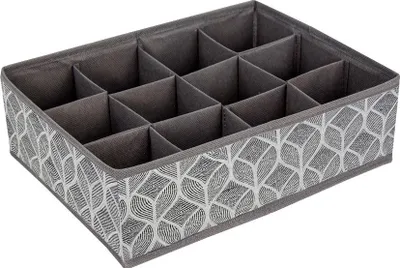 Zdjęcie produktu dla Organizer do szuflady z przegródkami, 12 przegródek, separator na bieliznę, skarpetki, 32 x 24 x 10 cm