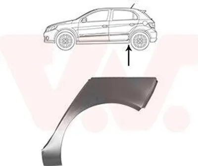 Produktbild von VAN WEZEL Seitenwand Reparaturblech für VW Golf V Schrägheck (1K1)