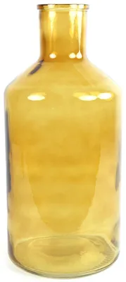 Produktbild von Countryfield Blumenvase - goldgelb - transparentes Glas - XXL Flasche - 24 x 51 cm