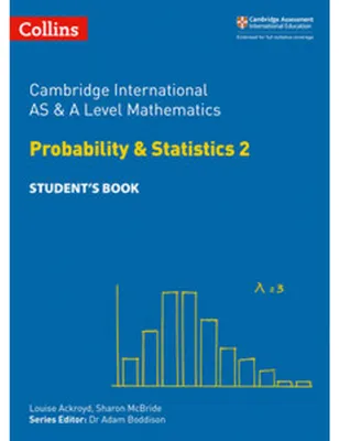 Zdjęcie produktu dla Cambridge International as & a Level Mathematics Probability and Statistics 2 Student's Book