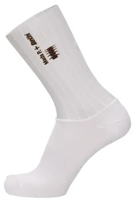 Image de Chaussettes Santini Mads Pedersen Momentum Series Aero, blanc, pointures 40-43, blanc, pointures 40-43