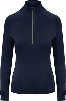 Produktbild von AWDis Cool - Base Layer Oberteil mit halbem Reißverschluss für Damen Langärmlig RW9193 (36 DE) (Dunkelblau)