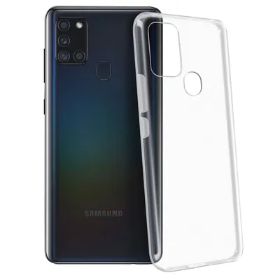 Produktbild von Avizar, Stoßfeste Hülle Silikon weich für Galaxy A21s klassisch, Transparent
