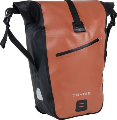 Produktbild von Fahrradtasche Packtasche 25 L Gepäckträgertasche Wasserdicht Schnellverschluss braun/schwarz