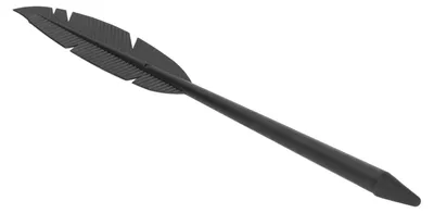 Obrázek produktu pro Kapacitní stylus ve tvaru pírka – přenosné univerzální dotykové pero pro digitální mobilní telefony a tablety s gumovou špičkou