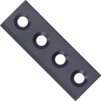 Image de Grangeent��r -Kit plaque de connexion étirée Acier au carbone -Matériel à coulisse 8x2,7 cm
