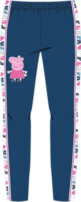Produktbild von Peppa Pig Leggins mit Schriftband und Peppa, blau, 98