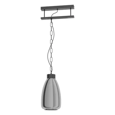 Productafbeelding van EGLO Brickfield, Festmontage, zwart, zwart, transparant, staal, glas, zwart