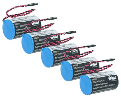 Produktbild von vhbw 5x Batterie Ersatz für Haliburton 99143283 für Messgerät (14500 mAh, 3,6 V, Li-MnO2)