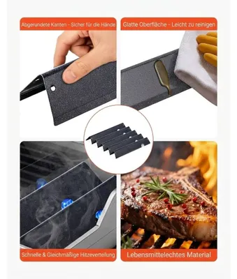 Obrázek produktu pro Sada 5 aromatických lišt vhodných pro Weber Genesis II 300 Smaltované aromatické lišty 44 cm