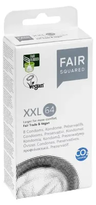 Produktbild von Fair Squared Vegane Kondome XXL 8 Stück