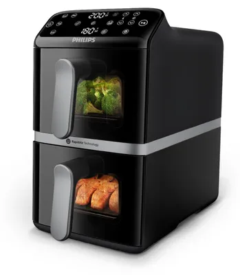 Produktbild von Philips NA461/00 Doppel-Heißluftfritteuse 10L, 2750W
