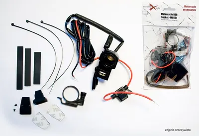 Produktbild von Motorrad Zigarettenanzünder Mit Einer Usb Steckdose Mit Sicherung Lenker/Rohrmontage