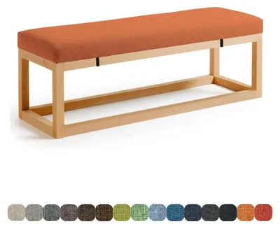 Immagine prodotto di Cuscino per panca da giardino, 70x30x3 cm, arancione