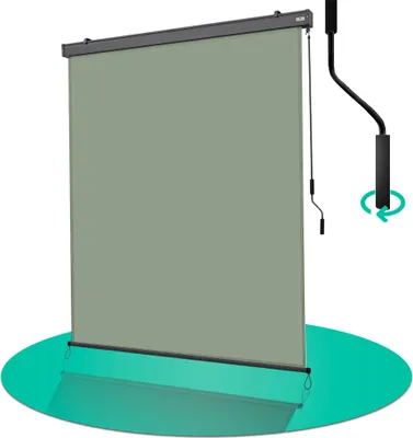 Immagine prodotto di Strattore tenda verticale estensibile / tenda verticale 180 x 250 cm - Verde Moka