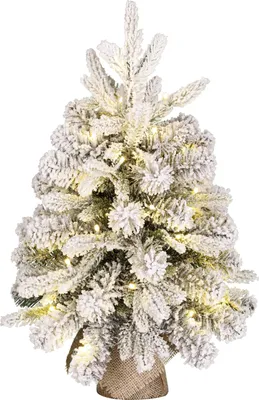 Produktbild von Black Box Trees Grimshaw Künstlicher Weihnachtsbaum im Topf mit LED-Beleuchtung und Timerfunktion - H60 x Ø45 cm - Grün