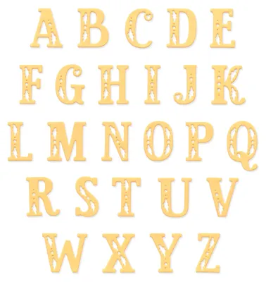 Produktbild von Sizzix Thinlits Stanzschablone "Folk Alphabet"