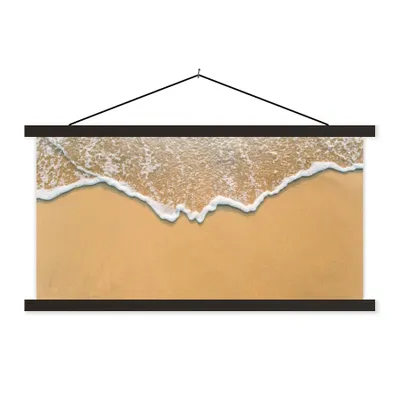 Produktbild von MuchoWow® Textilposter Strand - Sommer - Meer 120x60 cm mit schwarzem Rahmen - Dekoration Schlafzimmer