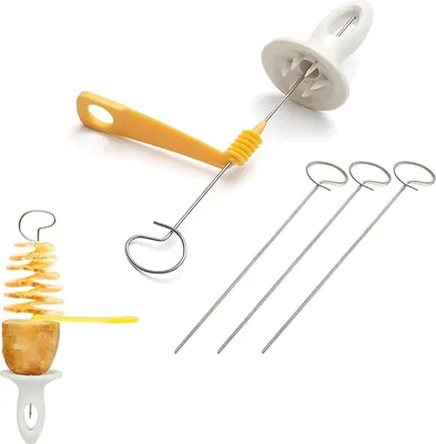 Obrázek produktu pro Spirálový kráječ brambor, věžový kráječ brambor, spirálový kráječ brambor, ruční spirálový kráječ brambor pro věže brambor a grily
