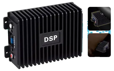 Obrázek produktu pro Automobilový zesilovač DSP, výkon RMS 4×50 W, 9–16 V, rozsah ekvalizéru +12 dB