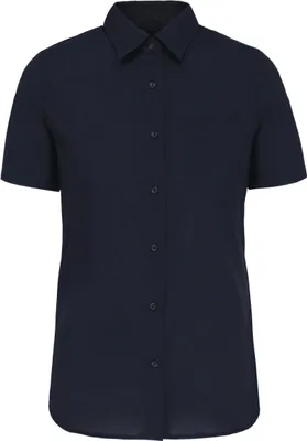 Produktbild von Kariban Damen Popelinebluse Kurzarm