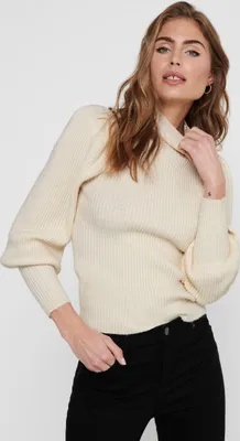 Produktbild von ONLY Damen Onlkatia L/S Highneck Cc KNT Pullover, Whitecap Gray, L EU