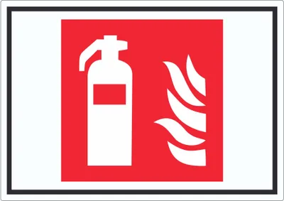 Produktbild von Feuerlöscher Symbol Aufkleber A0 (841x1189mm)