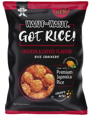 Immagine prodotto di Voglia di pollo e chiver Crisps di riso Japonica 85g
