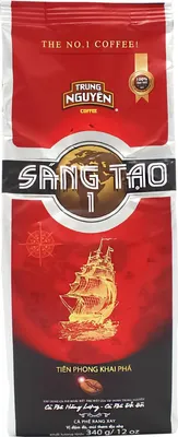 A bag of Trung Nguyen Sang Tao 1 coffee.