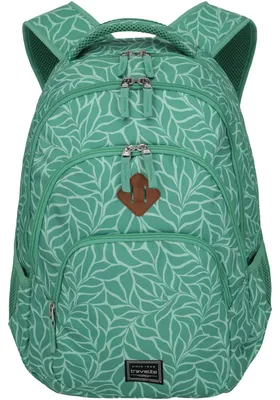 Productafbeelding van travelite vrijetijdsrugzak rugzak met laptopvak Basic Backpack Print 22L Green groen