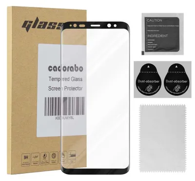 Obrázek produktu pro Cadorabo Armour Film pro Samsung Galaxy S8 PLUS Ochranná fólie v černé barvě Film Full Glue Tempered Display Protective Glass
