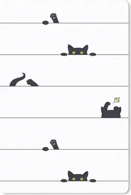 Produktbild von MuchoWow® Mauspad Mousepad Katze - Muster - Maus - Jungen - Mädchen - Kinder - Kinder 40x60 cm - Mousepads - Maus Mat - Pad - Mausunterlage - Schreibtisch Accesoire