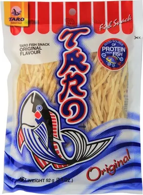 Produktbild von [ 52g ] TARO Fisch Snack aus Thailand Original Flavour / Seafood- Fish Snack