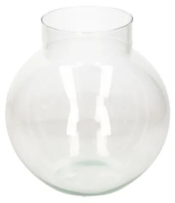 Produktbild von Hakbijl Glass Vase - rund - Glas - transparent - 23 x 23 cm