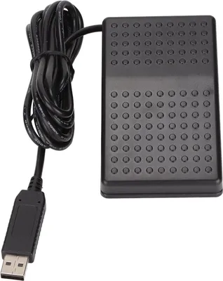 Zdjęcie produktu dla Przełącznik nożny USB Przełącznik mechaniczny USB z pojedynczym pedałem i lampką kontrolną Standardowe programowalne urządzenie klawiatury i myszy PC HID