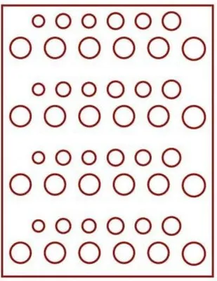 Produktbild von Lindner 2604E Velourseinlage dunkelrot 2604E