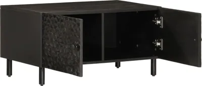 Produktbild von vidaXL Couchtisch Schwarz 80x50x40 cm Massivholz Mango