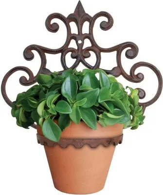 Produktbild von HOMESCAPES Blumentopfhalter - Gusseisen