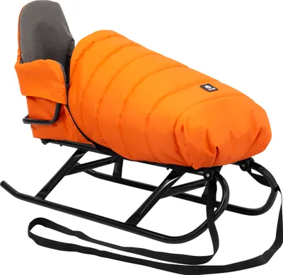 Produktbild von Kunert FLO Schlitten für Kinder Schlitten mit Lehne I Babyschlitten Kinderschlitten I Rückenlehne Schlitten Baby Schlitte + Schlafsack